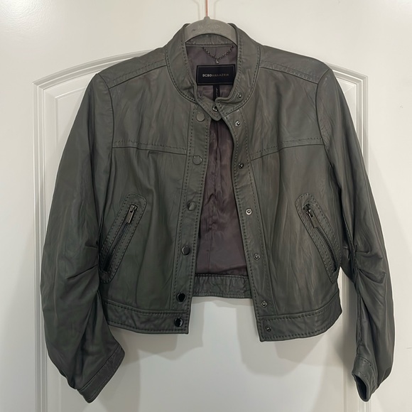 BCBGMaxAzria Jackets & Blazers - EUC BCBG Leather Moto Jacket